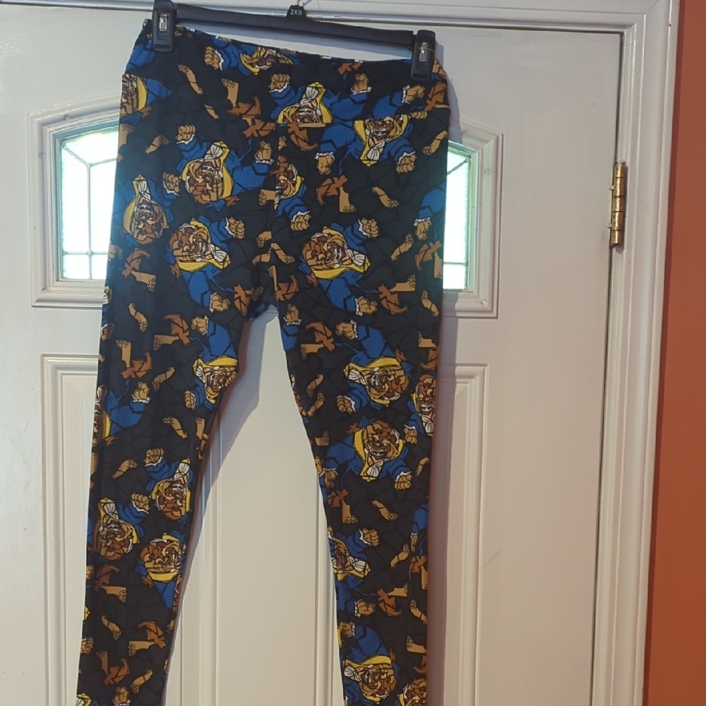 LuLaRoe Disney Beauty And The Beast Leggings